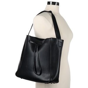 Forever 21 Black Patent Leather Shoulder Bag